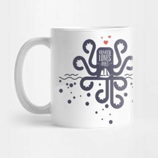 Kraken love boat Mug